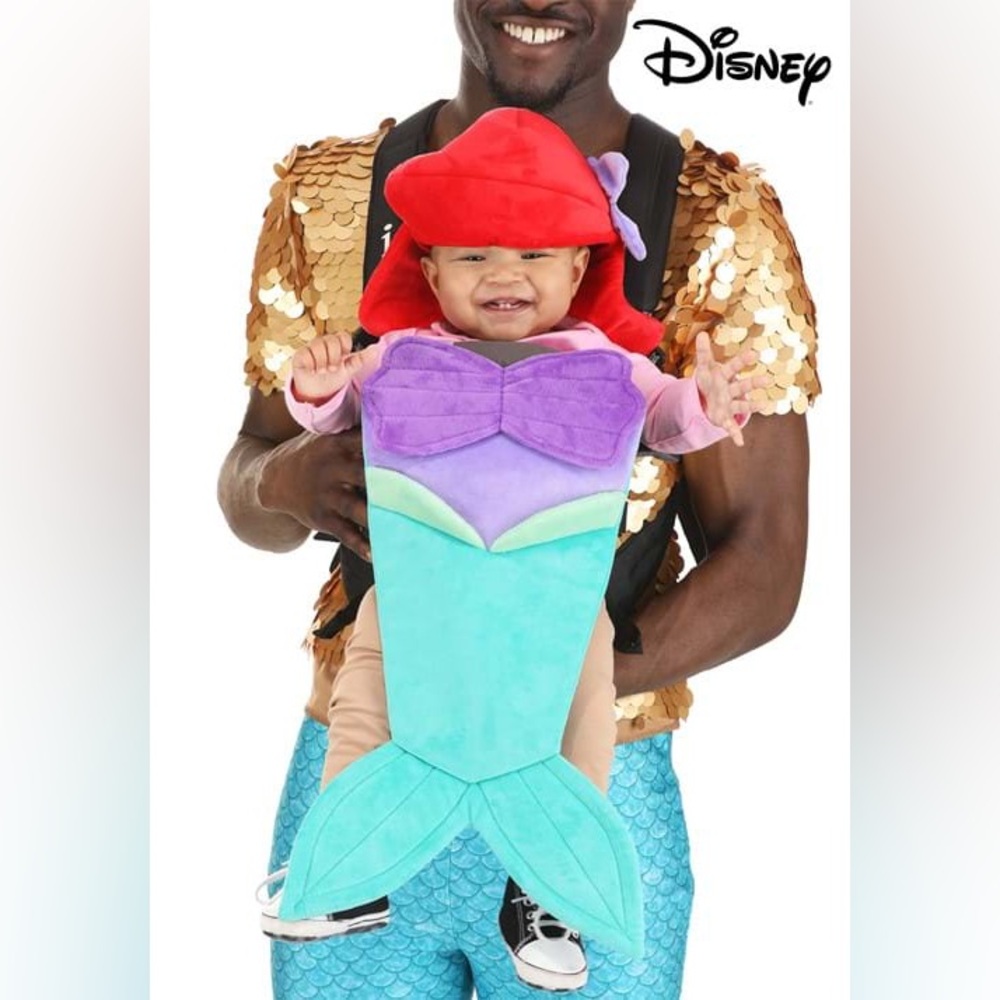 New Disney The Little Mermaid Ariel Baby Carrier Cover Costume